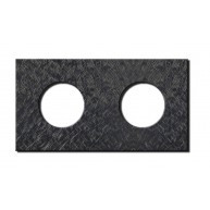 Socket 2 gang power outlet fer gunmetal SmartOne