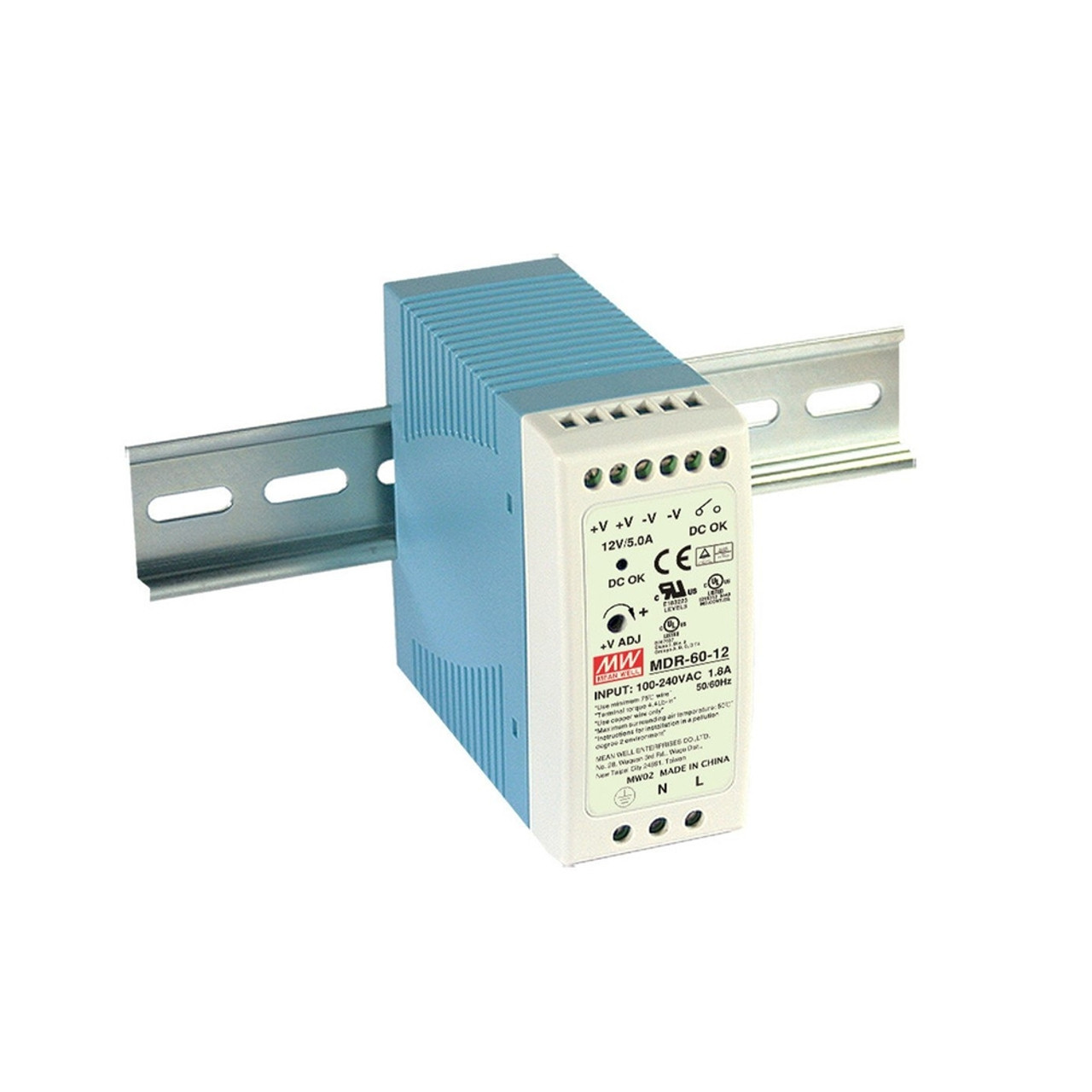 Meanwell - 12Vdc 5.0A Power Supply (DIN-Rail) Valesa Panel