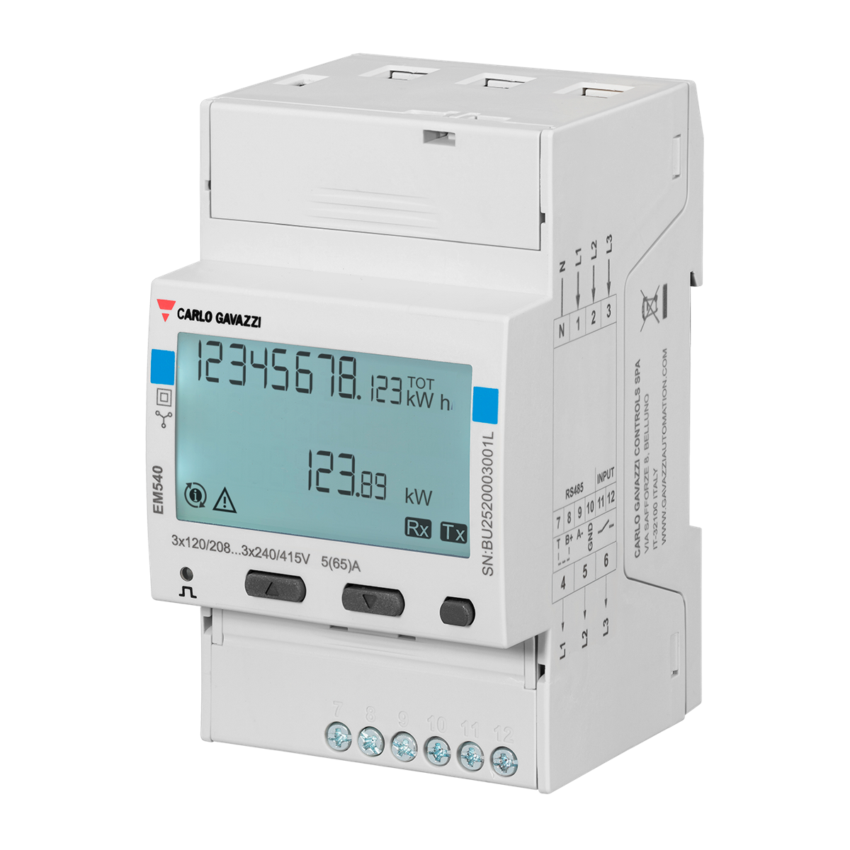 Carlo Gavazzi EM540PFB Electricity Meter M-Bus