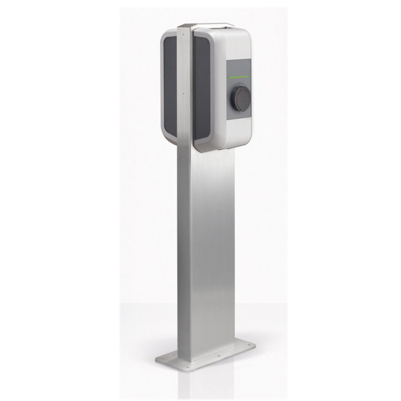 Pedestal for two wallboxes - stainless steel / 90,786