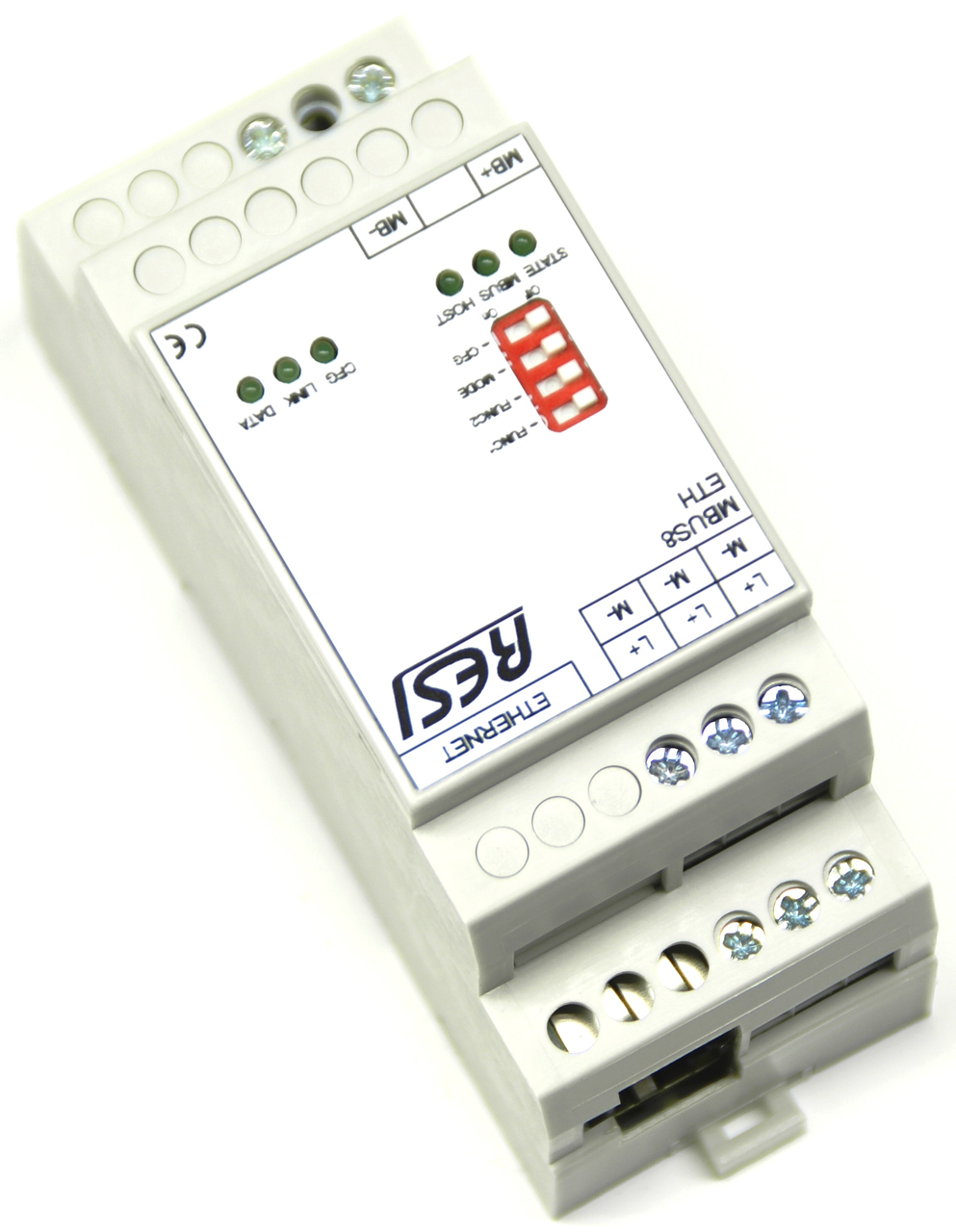 Ethernet gateway MBUS-MODBUS/TCP server, max. 8 meter, max. 3000m cable length