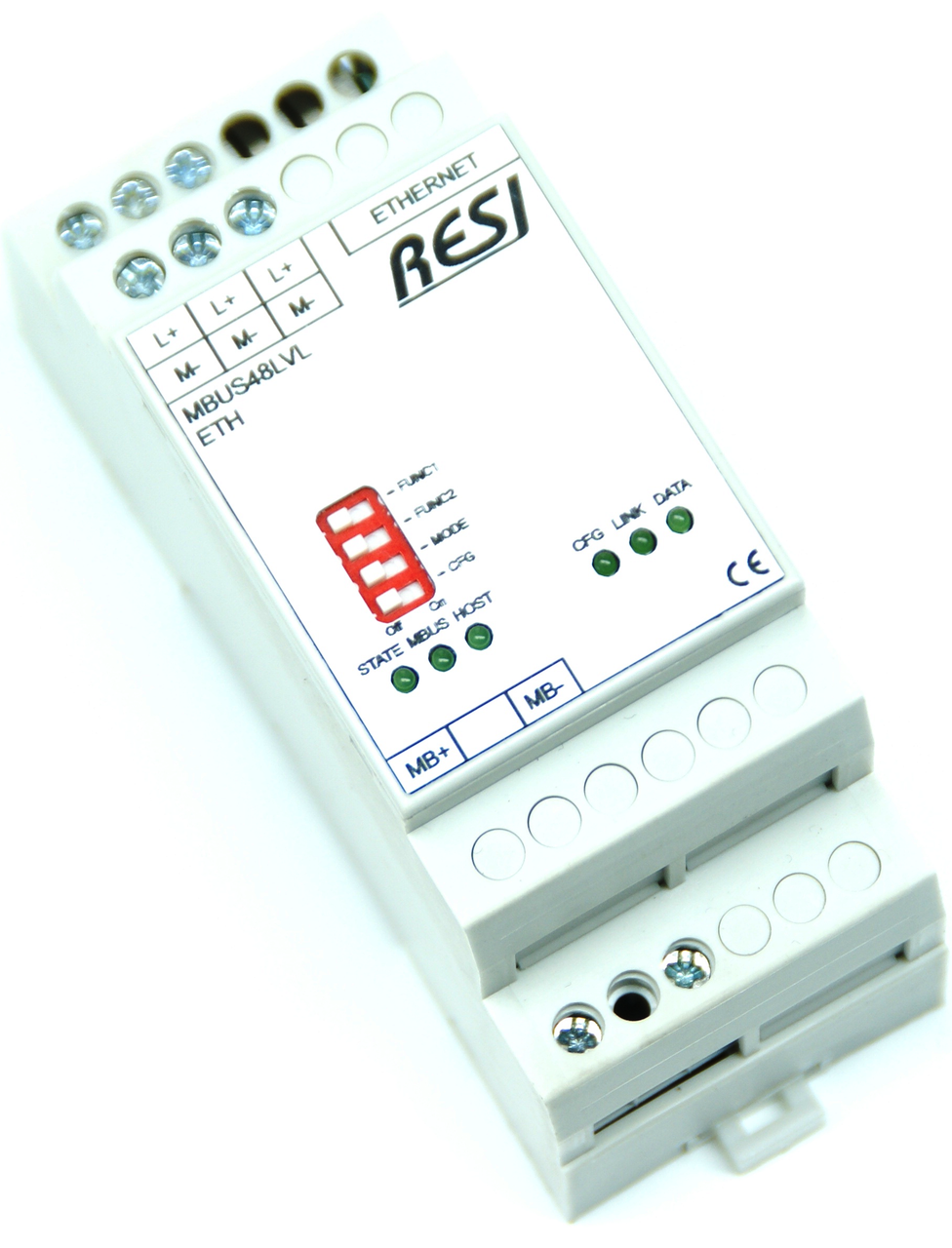 Ethernet level converter MBUS-Ethernet, max. 48 meter, max. 3000m cable length