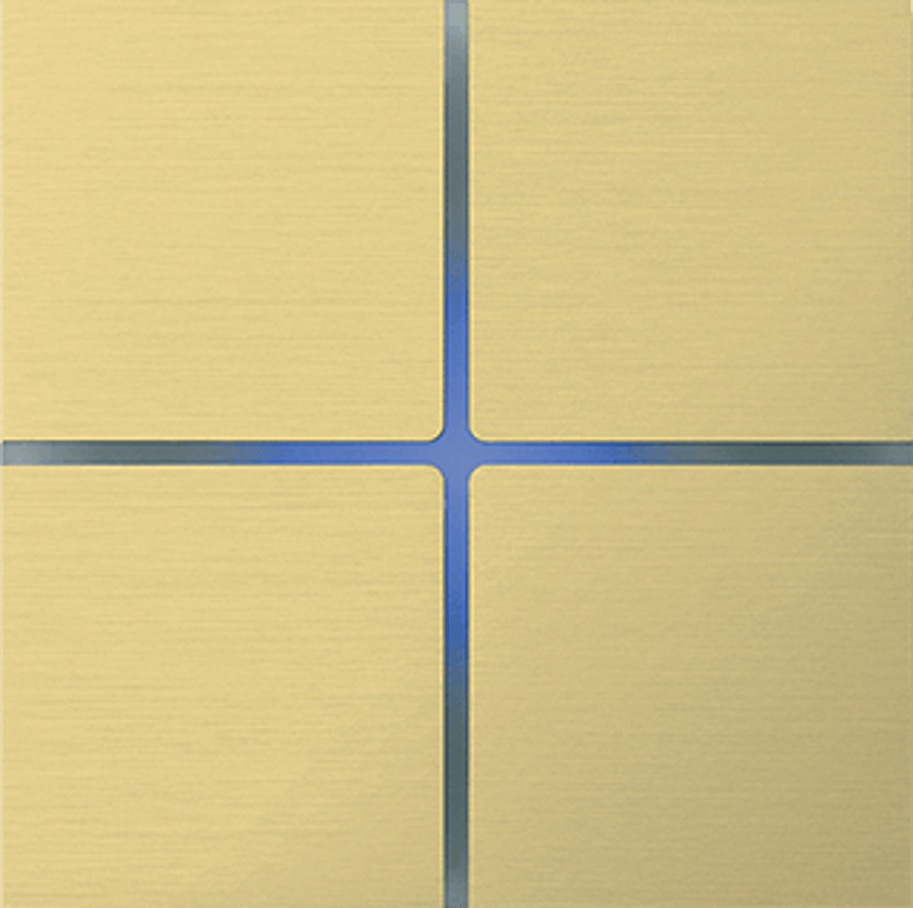 Sentido front - quad - brushed brass