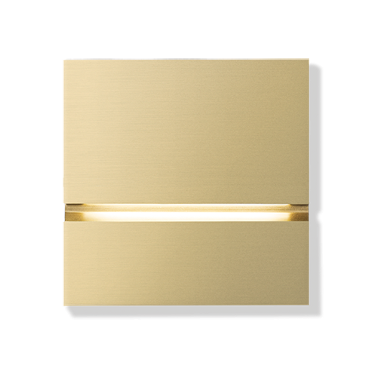 Via front - brushed brass