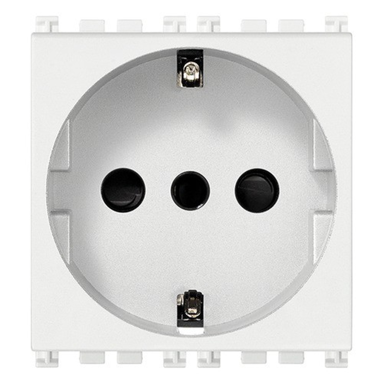 Socket - power outlet - Type F (DE)  250V 16A - white