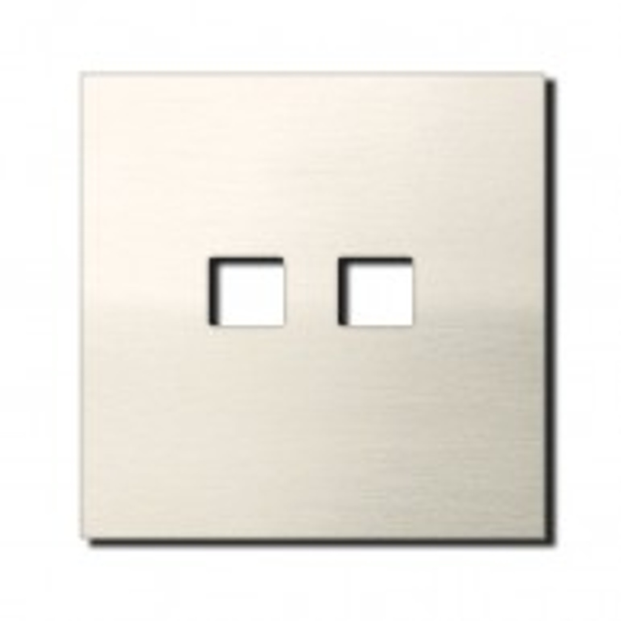 Socket - 1 gang - RJ45 outlet - brushed nickel