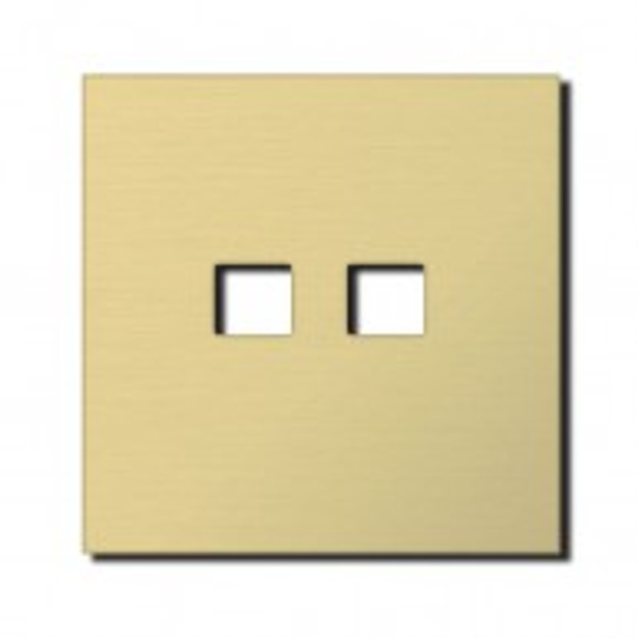 Socket - 1 gang - RJ45 outlet - brushed brass