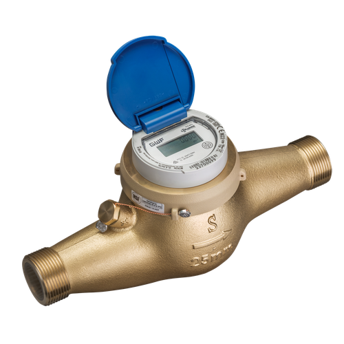 GWF MTKe Cold Water Meter wM-Bus LoRaWAN – Q3 4 DN20 G1"B 190mm Horizontal