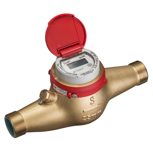 GWF MTWe Warm Water Meter wM-Bus LoRaWAN – Q3 10 DN25 G1¼"B 260mm Horizontal