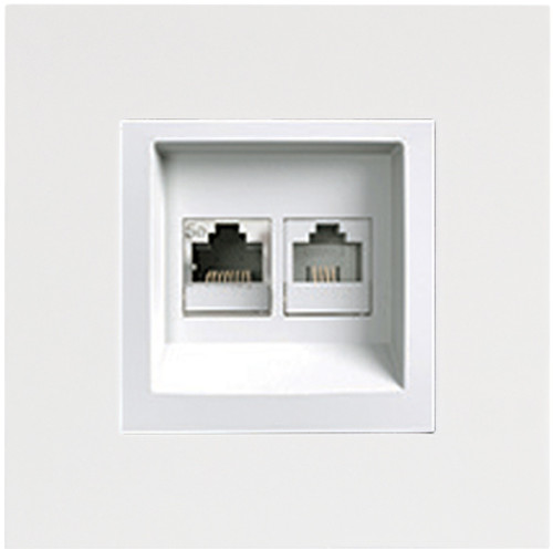 ASF WHITE RJ11-RJ45 WITHOUT FRAME