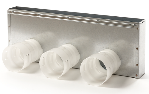 High box for grille with telescopic part (500x60 - 3 connectors)