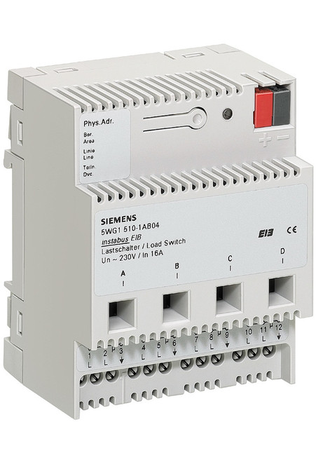 Load switch, 4 x AC 230 V, 16 A, C load - N 510/04