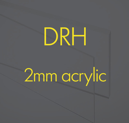 DRH Cast Acrylic Sheet Clear 2mm - 600mm x 400mm