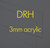 DRH Cast Acrylic Sheet Clear 3mm - 600mm x 400mm