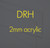 DRH Cast Acrylic Sheet Clear 2mm - 600mm x 400mm