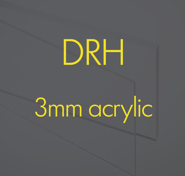 DRH Cast Acrylic Sheet Clear 3mm - 600mm x 400mm