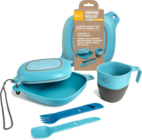 6-Piece Camping Mess Kit with Bowl