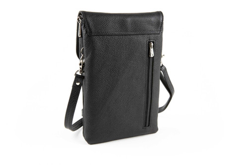 Crossbody Leather RFID Mini Purse w/ Accordion | Walletbe