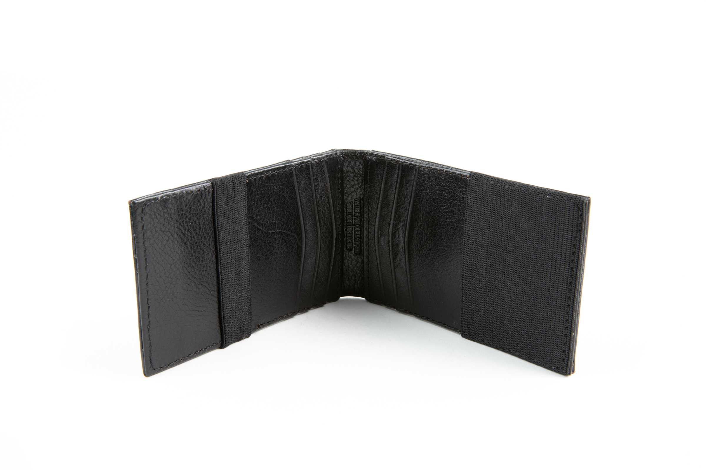 Black Double Side Alligator Skin Bifold Wallet for Men RFID Blocking | VINAM-98