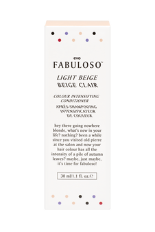 evo Fabuloso Light Beige Colour Intensifying Conditioner 30ml