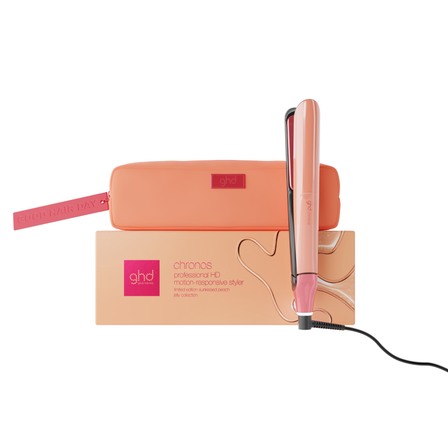 ghd chronos hair straightener in sunkissed peach