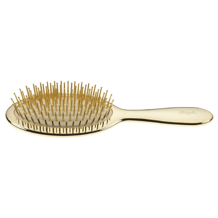Janeke Gold Classic Hair Brush with Gold Bristle