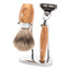 Muhle Kosmo S281 H870 3 Piece Shaving Set - Olive Wood