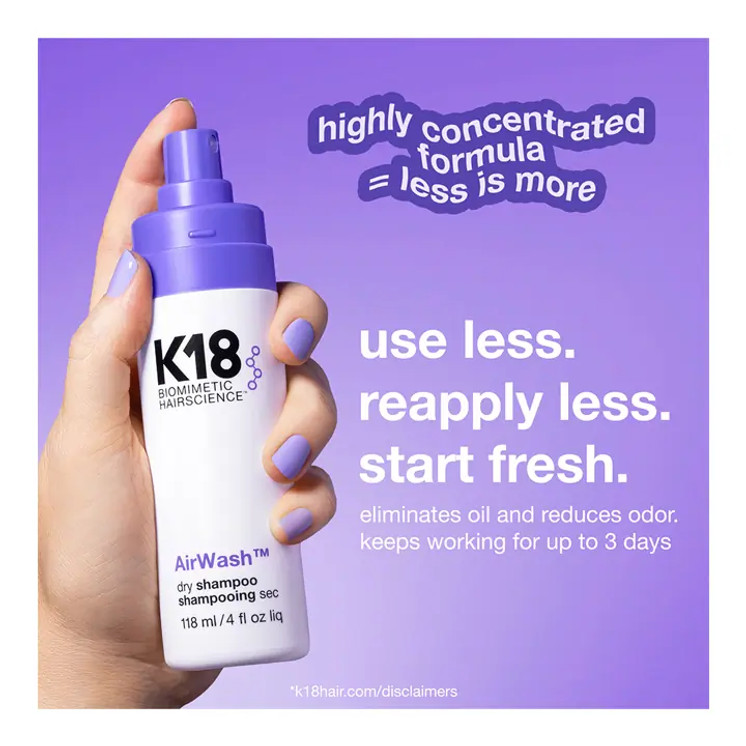 K18 AirWash Dry Shampoo 118ml