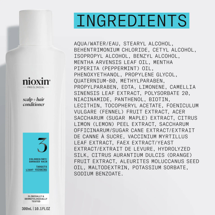 Nioxin SCALP + HAIR THICKENING SYSTEM 3 CONDITIONER 300ML
