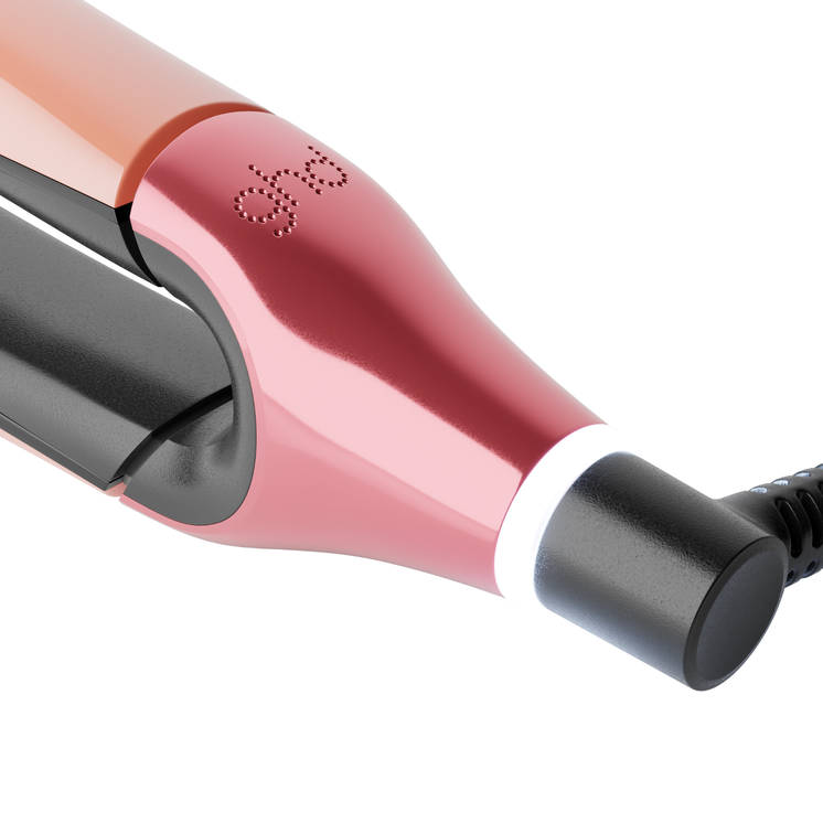 ghd chronos hair straightener in sunkissed peach