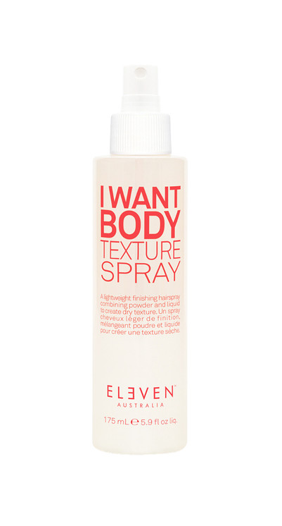 A lightweight finishing hairspray combining powder and liquid to create dry texture.