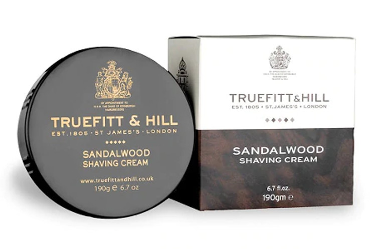 Truefitt & Hill Sandalwood Shaving Cream 190gm
