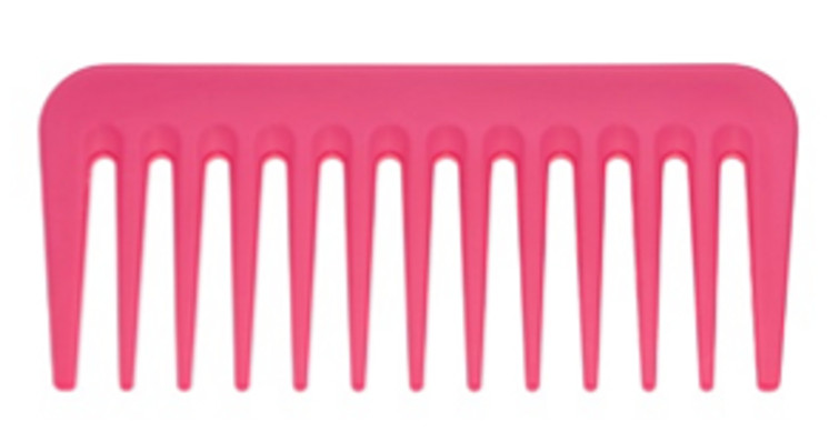 Janeke Small Super Comb Widetooth - Fluro Collection