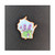 Wisconsin Violets Wooden Pin