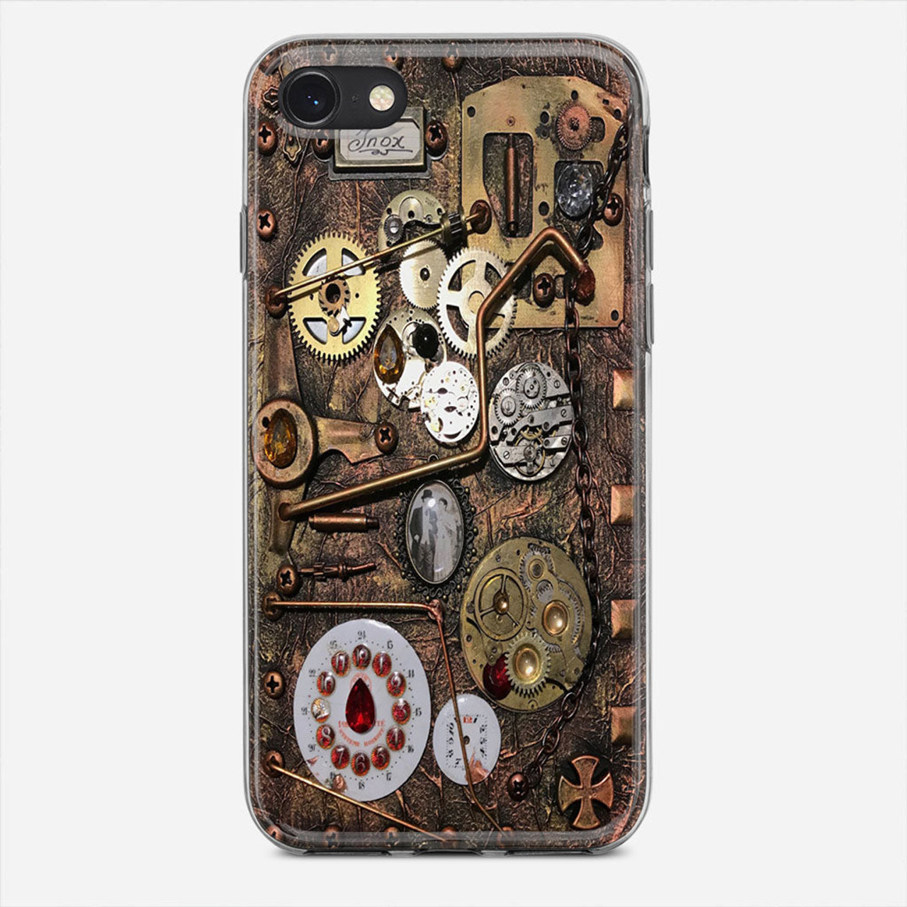 Welkom snel Verlichting Steampunk Book Cover iPhone 8 Case