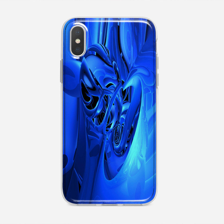 Abstract 3D Blue iPhone XS Max Case