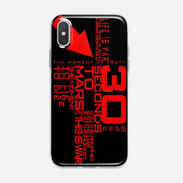 30 Second To Mars Quotes iPhone XS Max Case