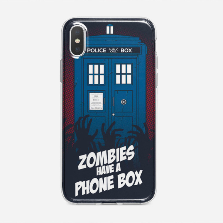 Zombie Have The Phone Box Tardis iPhone XS Case