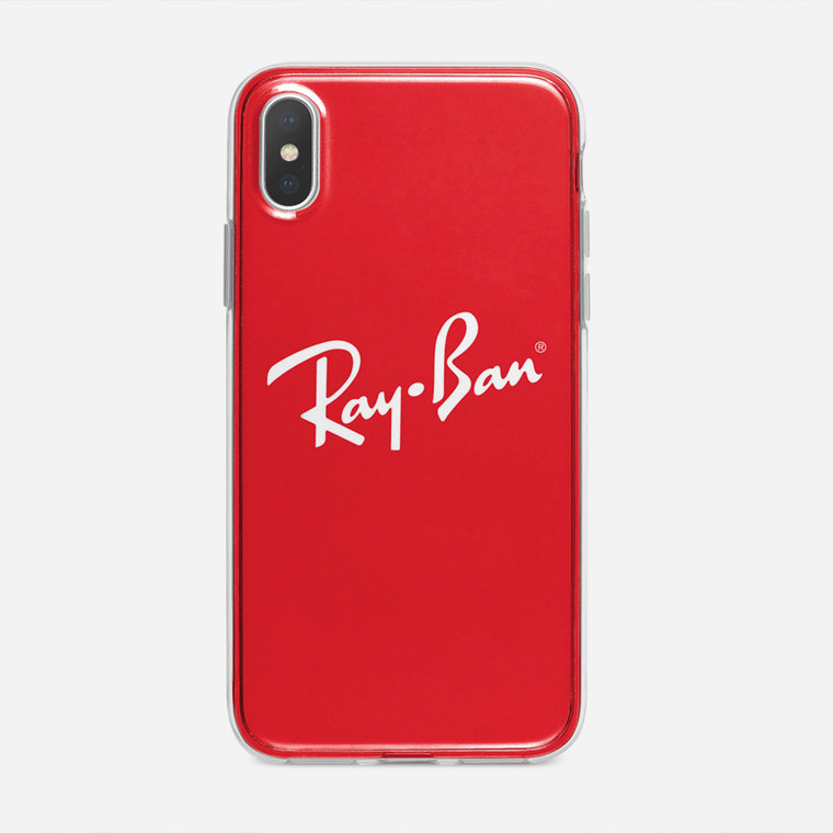 Ray Ban Logo iPhone XS Case