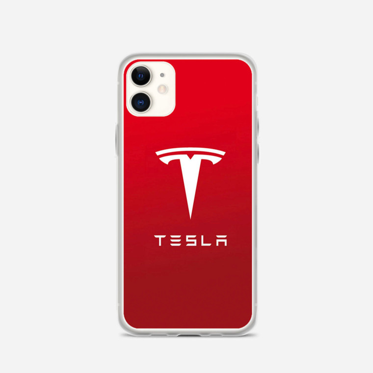 Tesla Motors Brushed Metal Logo iPhone 11 Case