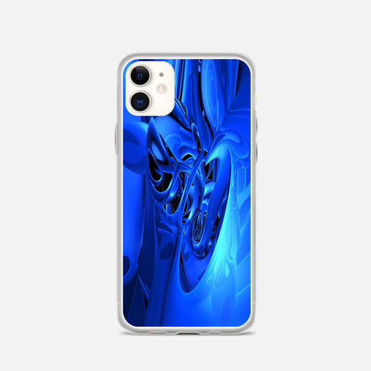 Abstract 3D Blue iPhone 11 Case