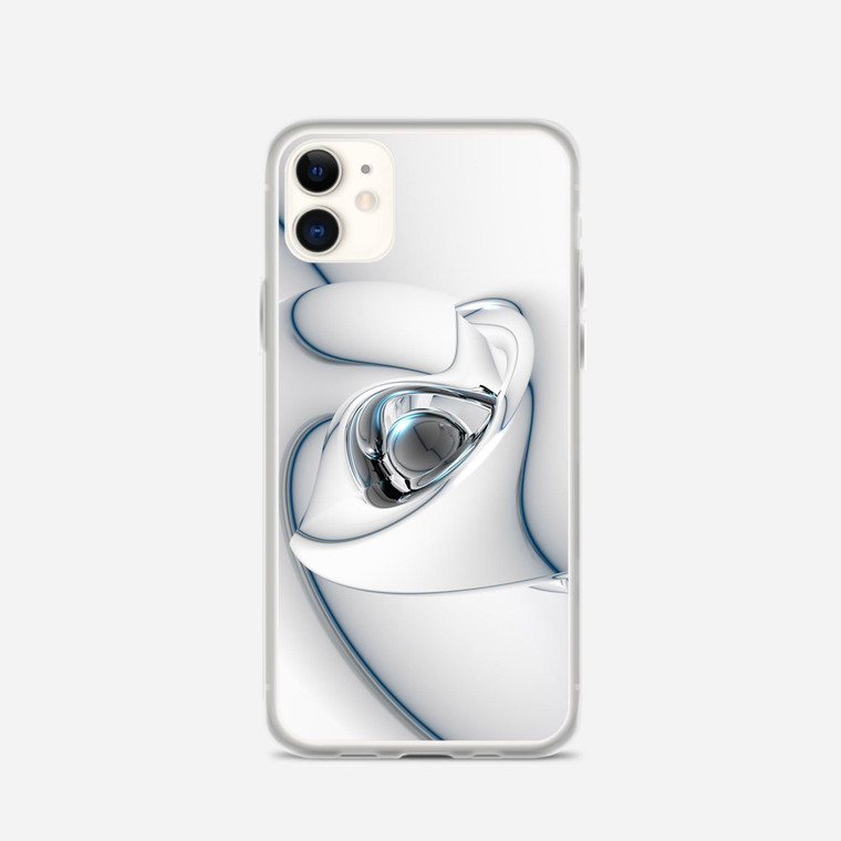 3D White Abstract iPhone 11 Case