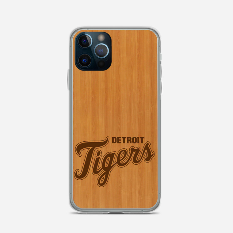 Wood Detroit Tiger iPhone 12 Pro Case