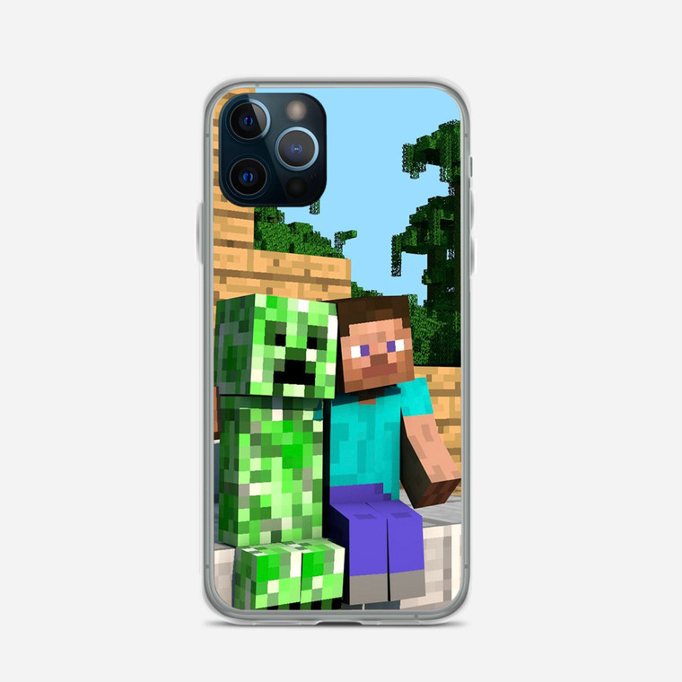 Minecraft Steve Creeper iPhone 12 Pro Max Case