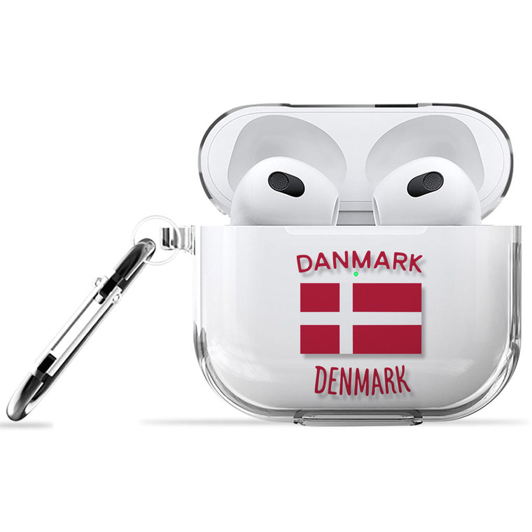 Danmark Denmark Flag Airpods 3 Case