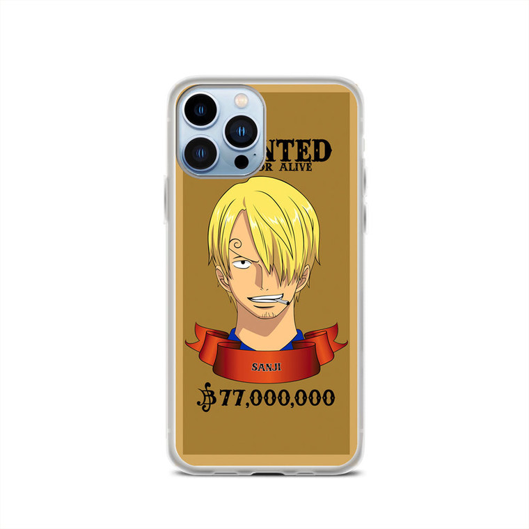Wanted Sanji Onepiece iPhone 13 Pro Case