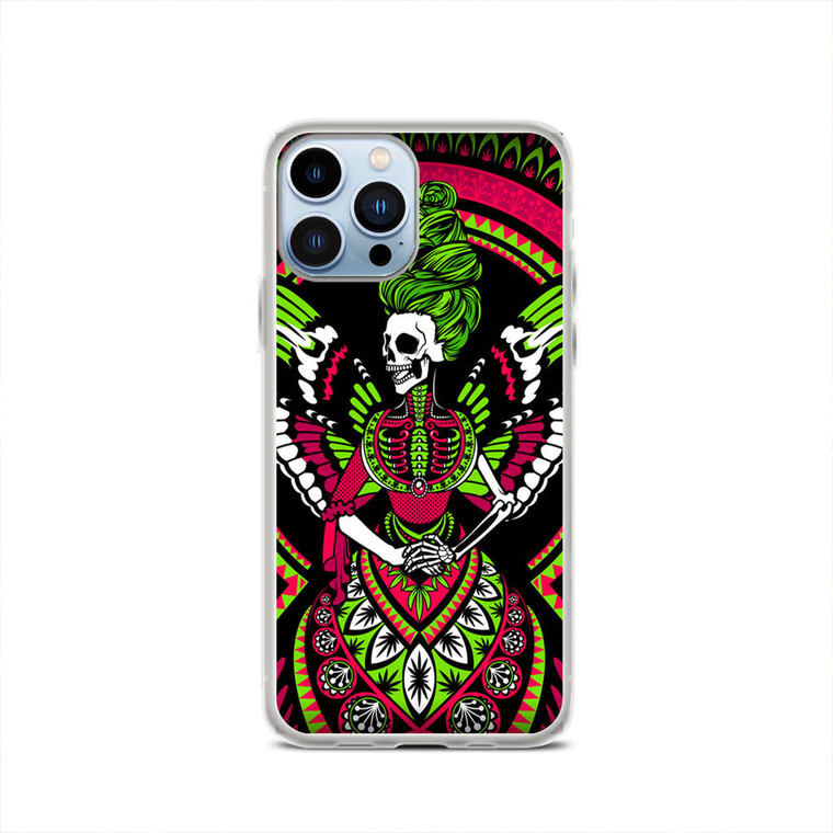 Trippy Marijuana Acid Butterfly iPhone 13 Pro Case