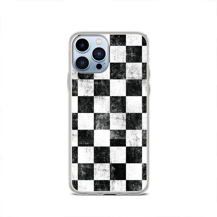 Checkerboard Texture Grunge iPhone 13 Pro Case