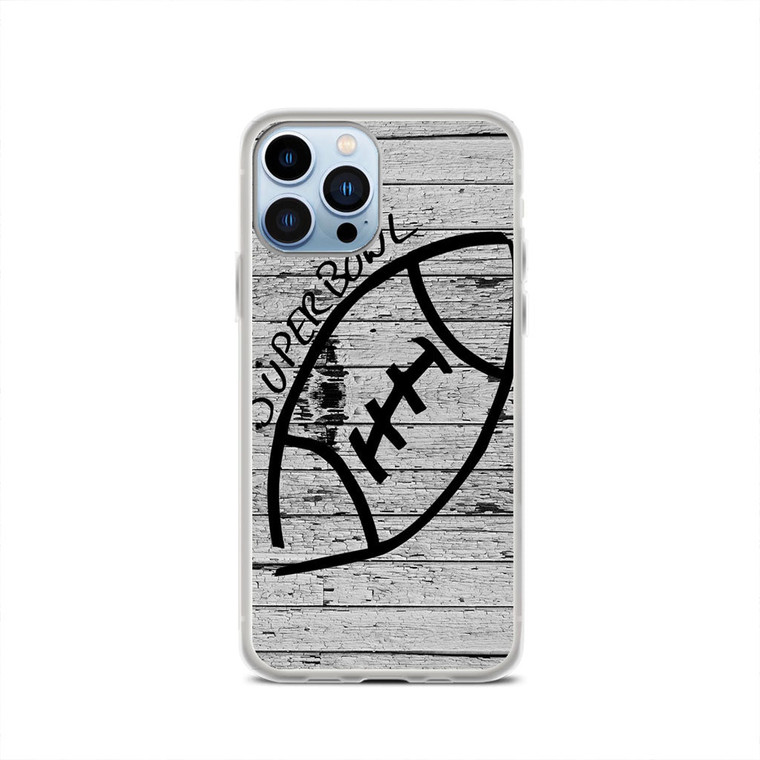Black And White Superbowl iPhone 13 Pro Case
