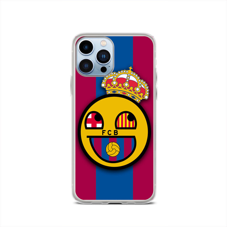 Barcelona Fc Emoticon iPhone 13 Pro Case